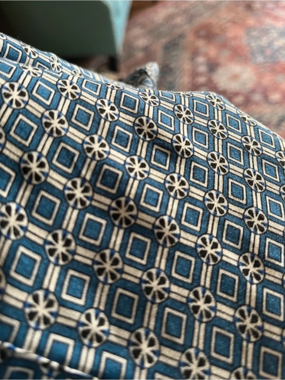 Grand & Greene Blue Geometric Tunic - Picture 10 of 12